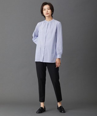 J.PRESS LADIES 【洗える】チェルビック テーパード パンツ ブラック系