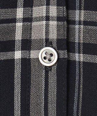 J.PRESS LADIES シアーストライプチェック カットソー ネイビー系3