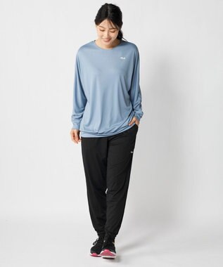OP／FILA 【FILA】水陸両用フィットネスウェア 2点セット ブルー