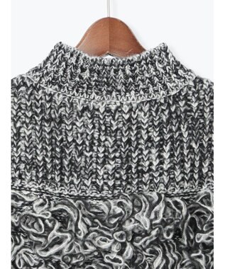 Te chichi ループ編みコンパクトジップベスト グレー