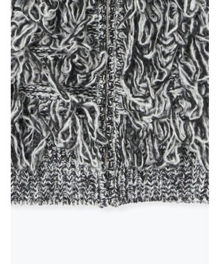 Te chichi ループ編みコンパクトジップベスト グレー