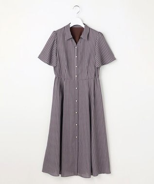ANY SIS スムージーポリエステル ワンピース スレートストライプ