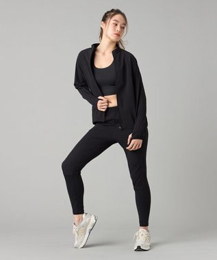 Chacott ランナーズパンツフルジップジャケット ブラック