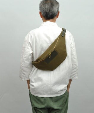 UNBILLION Otias 8号キャンバスシュリンクレザーウエストボディ カーキ