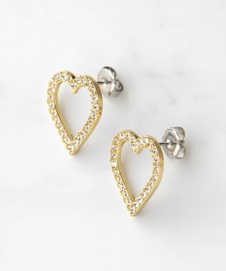 TOCCA WISH IN HEART PIERCED EARRINGS ピアス ゴールド系