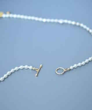 monshiro ロカイルガラスパール チョーカーネックレス ホワイト