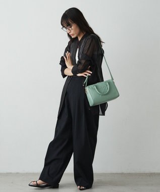 russet 《composition》レザー2WAYミニボストンバッグ(CE-1684) Green