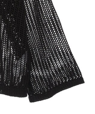 earth music&ecology ＳＥＴ２点メッシュプルオーバー＋タンクトップ Black