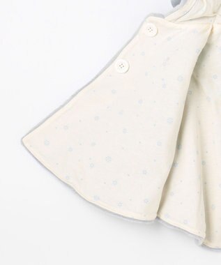 組曲 KIDS 【90㎝】あったかリバーシブルマント グレー