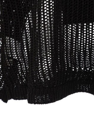 earth music&ecology ＳＥＴ２点メッシュプルオーバー＋タンクトップ Black