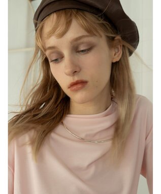 Te chichi スムースアシメロングスリーブプルオーバー《2025Autumn catalog vol.2 item》 ピンク