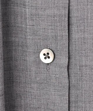 #Newans 【前後着用可能】【高山都さんコラボ】ビッグカラー２WAYブラウス グレー