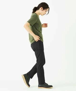 JOSEPH ABBOUD MOUNTAIN JC天竺Ｘドットエアー Tシャツ カーキ系