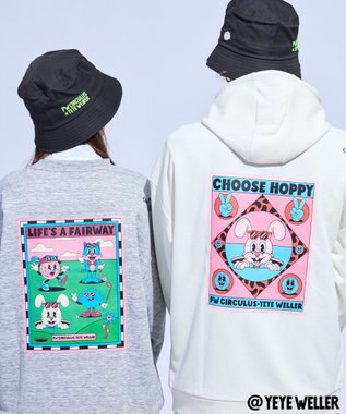 PW CIRCULUS 【UNISEX】【コラボアイテム】Yeyeコラボ スウェット ゴルフ グレー系