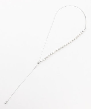 ICB パールメタルネックレス シルバー系