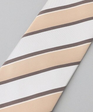 GOTAIRIKU GOTAIRIKU別注【日本製】シルク ネクタイ_ストライプ ベージュ系1