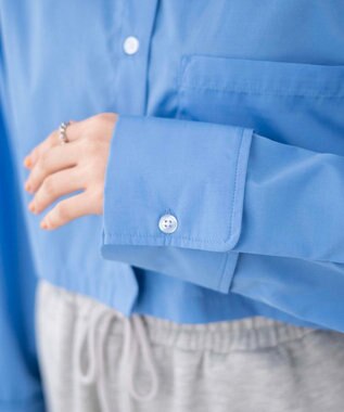 WEGO カラーショートシャツ ブルー