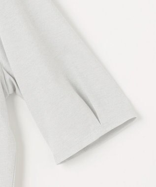 J.PRESS LADIES 【洗える・接触冷感・UVカット】ラメ天竺 カットソー シルバー系