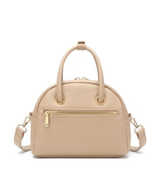 style code 【MERCURYDUO/マーキュリーデュオ】メタルアイレット　ミニボストン ベージュ