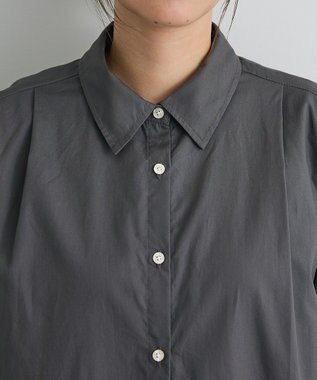 CRAFT STANDARD BOUTIQUE バックデザインレギュラーカラーシャツ Charcoal Gray