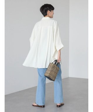 AMERICAN HOLIC 接触冷感Ｗポケットシャツチュニック Ivory