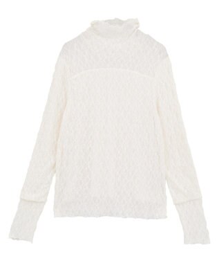 earth music&ecology 【吸湿発熱】あったかフェミニンインナー（ハイネック） Off White