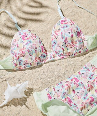 une nana cool MADE WITH LIBERTY FABRIC 【綿混】ノンワイヤーブラ