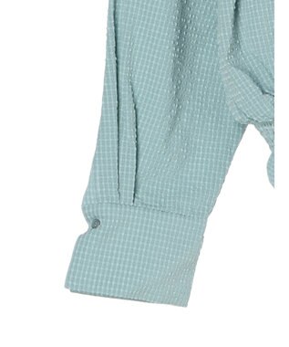 Green Parks 裾シャーリングブラウス Mint