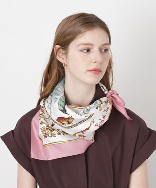 PAUL&JOE ACCESSOIRES(ポール & ジョー) シルクスカーフ 空 オーステル