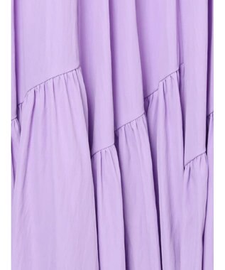 Te chichi マットタフタバイヤスティアードスカート ラベンダー