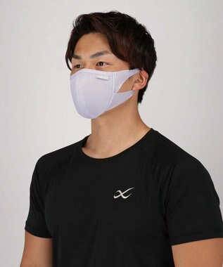 CW-X 【UNISEX】スポーツマスク　息がしやすい３D設計　フィットしやすいノーズワイヤー　メッシュ　/ワコール　HYR701 グレー