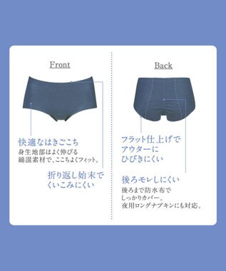 Wing サニタリーショーツ　「ナイト用」　羽付きナプキン対応　はきこみ丈ふつう　ウイング／ワコール　EC8401 コン