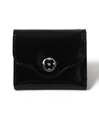 WEGO フラワーレターミニウォレット ブラック