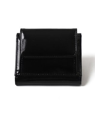 WEGO フラワーレターミニウォレット ブラック