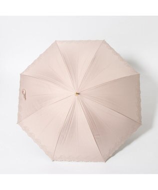 UNBILLION cache nez / フラワーラメ刺繍ショートパラソル ピンク