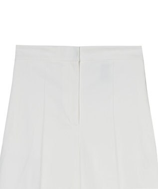 JOSEPH ライトギャバジンストレッチ　ワイドトラウザーズ Ivory