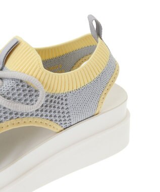 Green Parks ＲＵＰＩＳ．インジェクションニットレースアップサンダル Gray