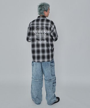 WEGO 2WAYマルチデニムカーゴパンツ デニム淡加工色