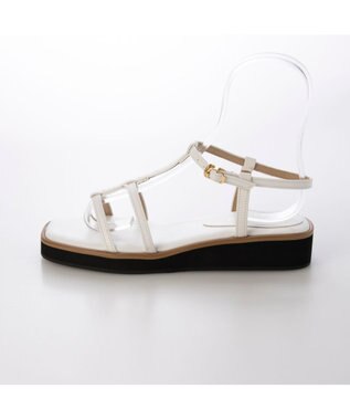 MODE ET JACOMO <carino>厚底Tストラップサンダル ホワイト