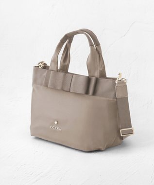 TOCCA 【大人百花掲載】【撥水】RIBBON BRICK TOTE M トートバッグ M ベージュ系