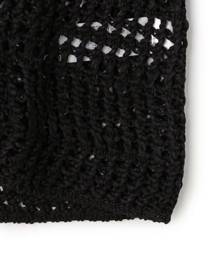 BEIGE， UVITE / コットンメッシュクロップドニット Black