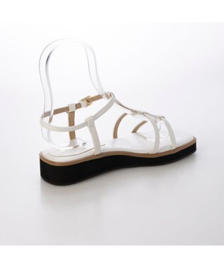MODE ET JACOMO <carino>厚底Tストラップサンダル ホワイト