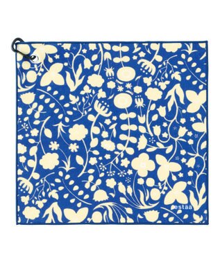 MOONBAT エスタ (estaa) くっつきタオル スモールガーデン ネイビーブルー