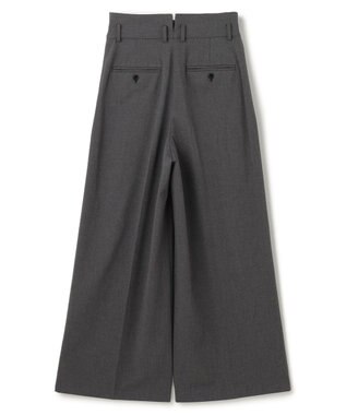 uncrave TRツイル ワイドトラウザー チャコール