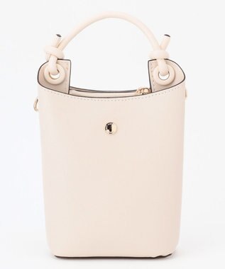 LA BAGAGERIE 【maison vert】 【多収納】ノットデザインポシェット アイボリー