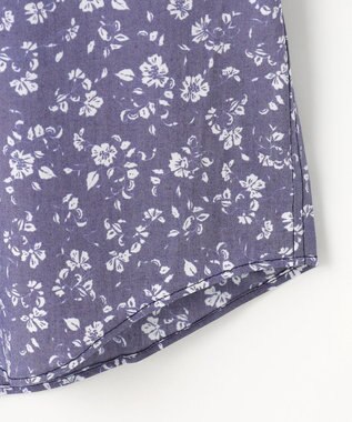 JOSEPH ABBOUD 【洗える】フラワーモチーフストレッチ シャツ ネイビー系5