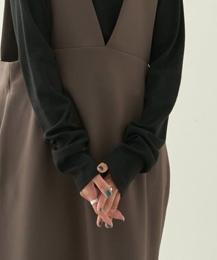 AMERICAN HOLIC タートルカットプルオーバー1 Black