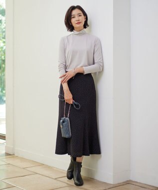 J.PRESS LADIES キルティング スマホポシェット ダルブルー系