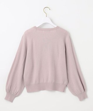 ANY SIS 【洗える】ウールブレンドプチジュエル調 ニット ローズグレー