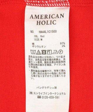 AMERICAN HOLIC タートルカットプルオーバー1 Red